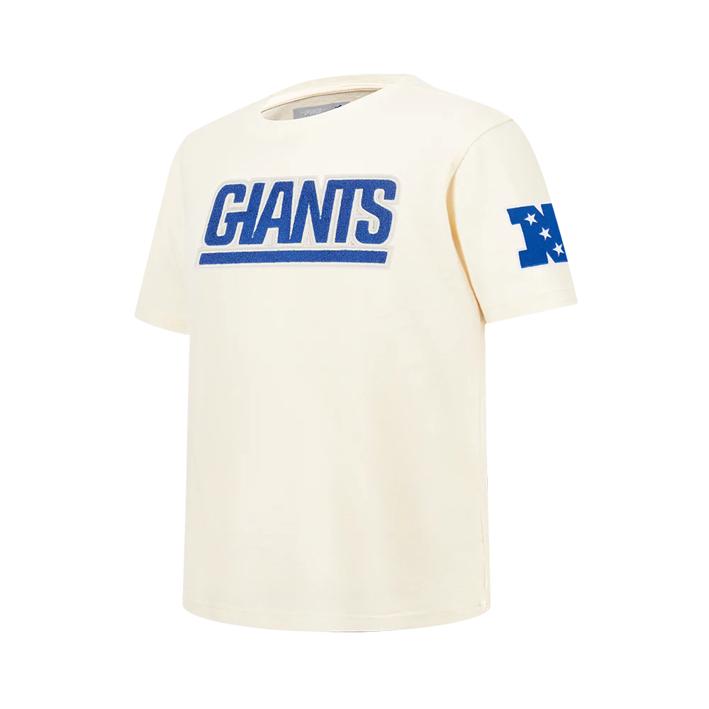 NFL NEW YORK GIANTS RETRO CLASSIC BIG BOY'S SS TEE (EGGSHELL) - Image 3