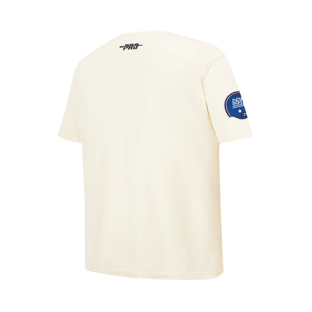 NFL NEW YORK GIANTS RETRO CLASSIC BIG BOY'S SS TEE (EGGSHELL) - Image 4