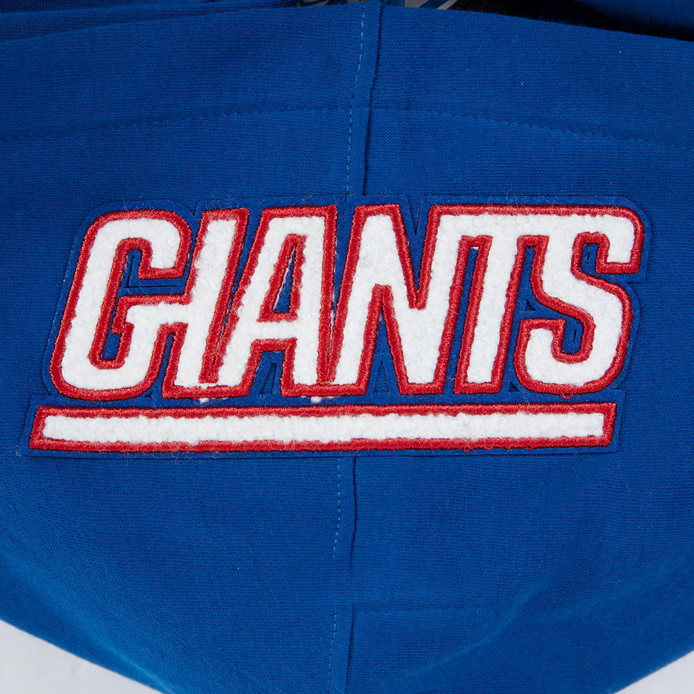 NFL NEW YORK GIANTS CLASSIC BIG BOY'S FLC FZ PO HOODIE (DODGER BLUE) - Image 5