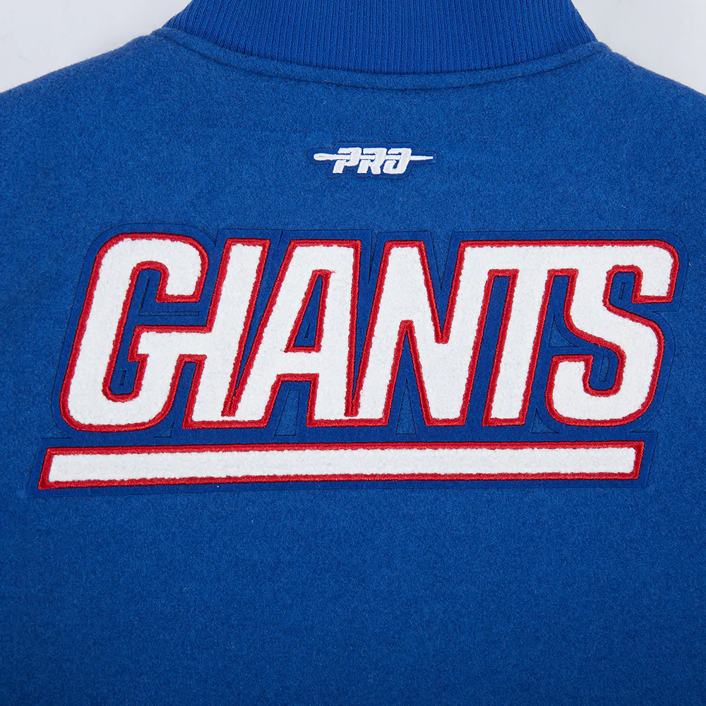 NFL NEW YORK GIANTS CLASSIC BIG BOYS WOOL VARSITY JACKET (DODGER BLUE/WHITE) - Image 7