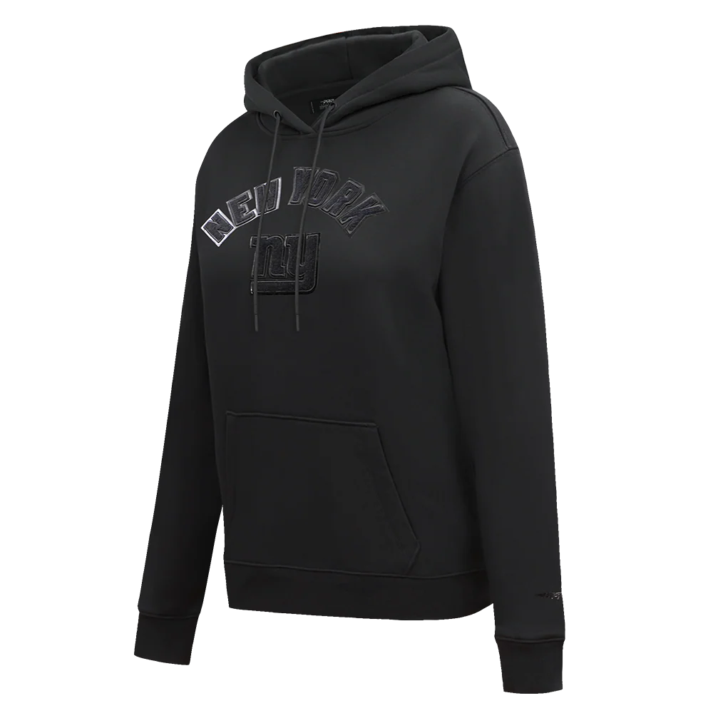 NFL NEW YORK GIANTS TRIPLE BLACK WOMEN'S FLC PO HOODIE (TRIPLE BLACK WOMEN'S) - Image 2