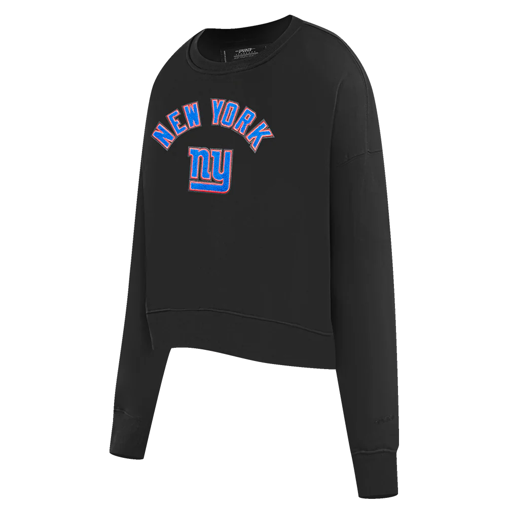 NFL NEW YORK GIANTS CLASSIC WOMEN'S CREWNECK (BLACK) - Image 2