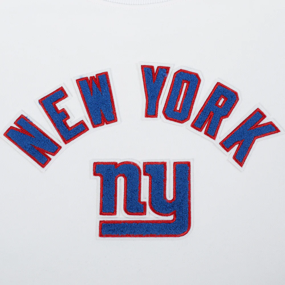 NFL NEW YORK GIANTS CLASSIC WOMEN'S CREWNECK (WHITE) - Image 5