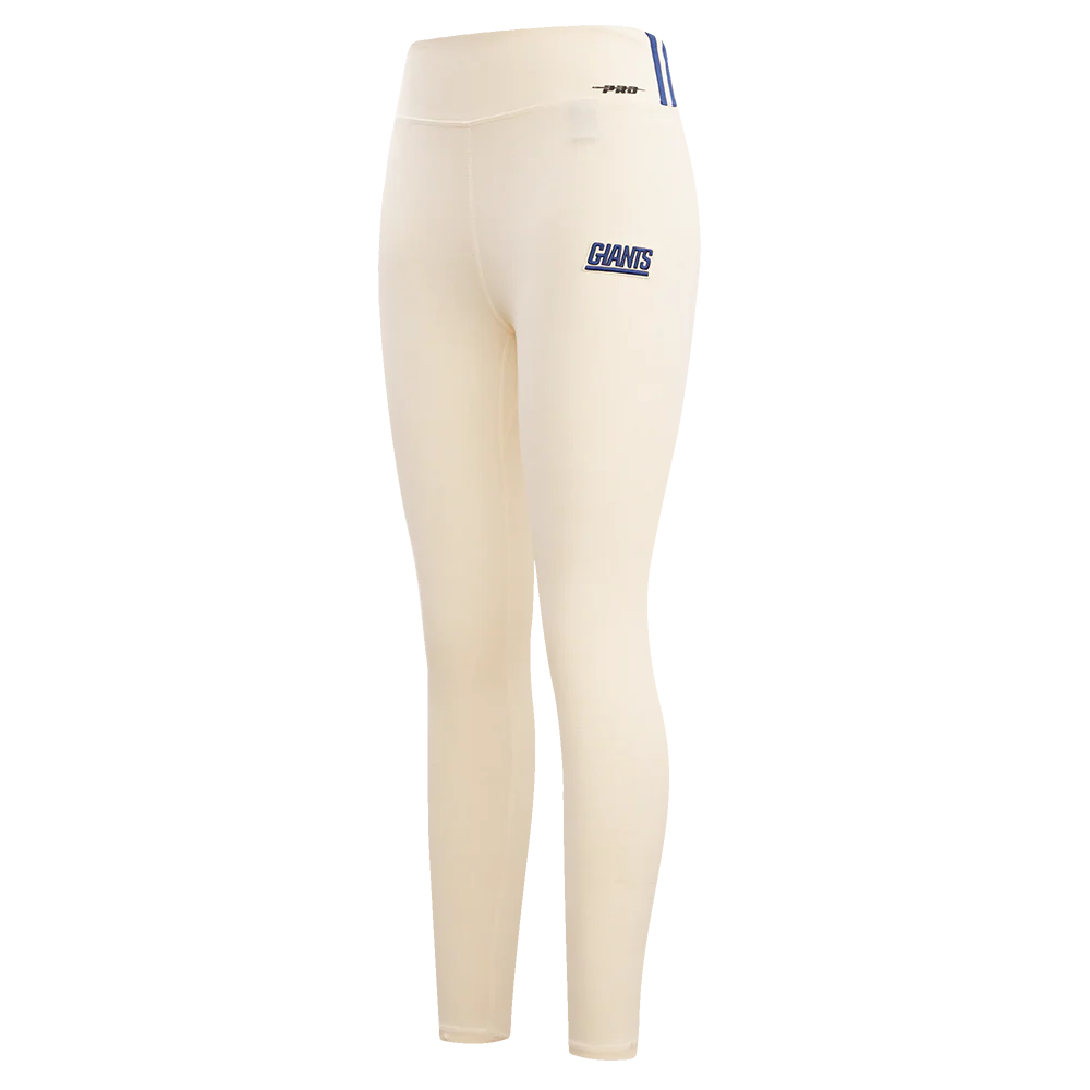 NFL NEW YORK GIANTS RETRO CLASSIC WOMEN'S JERSEY LEGGING (EGGSHELL)