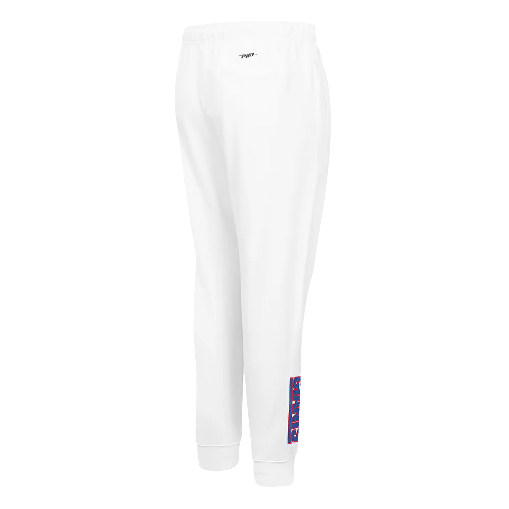 NFL NEW YORK GIANTS HIGH RISE WOMEN'S FLEECE SWEATPANT (WHITE) - Image 3