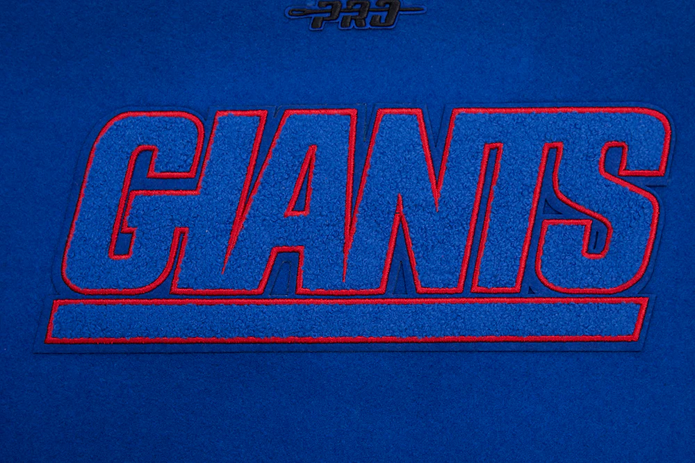 NFL NEW YORK GIANTS CLASSIC WOMEN'S WOOL VARSITY JACKET (DODGER BLUE/WHITE) - Image 5