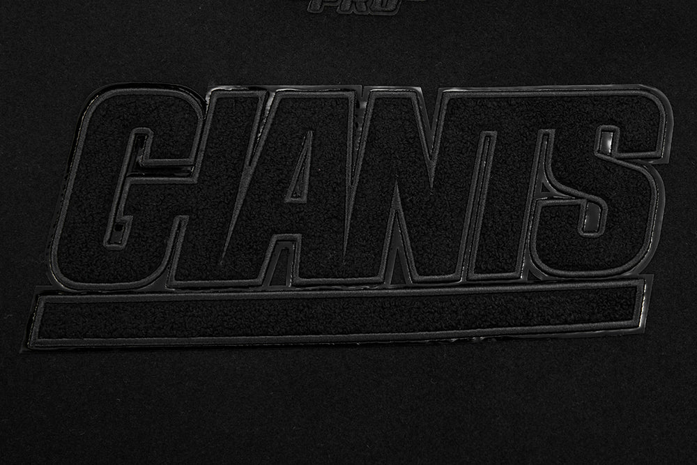 NFL NEW YORK GIANTS TRIPLE BLACK WOMEN'S WOOL VARSITY JACKET (TRIPLE BLACK WOMEN'S) - Image 8