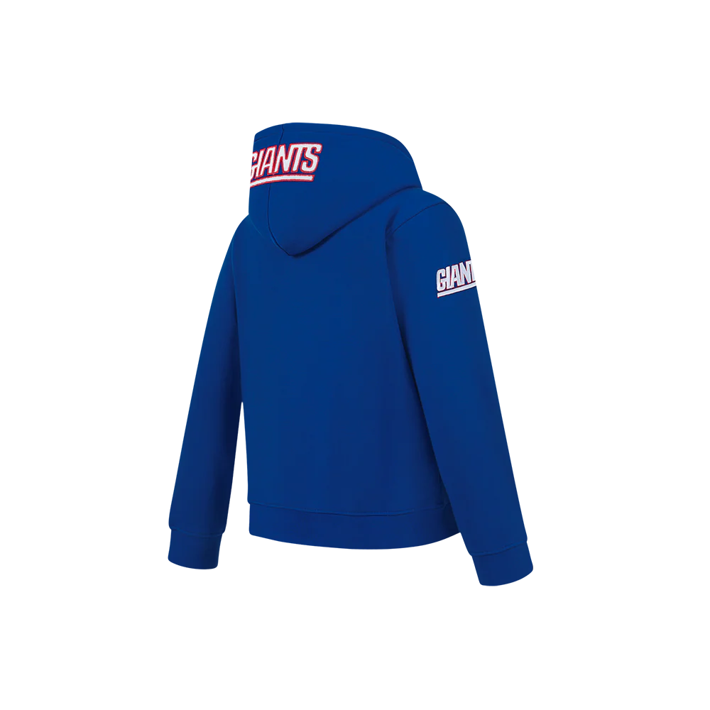 NFL NEW YORK GIANTS CLASSIC LITTLE BOYS FLEECE PULLOVER HOODIE (DODGER BLUE) - Image 4