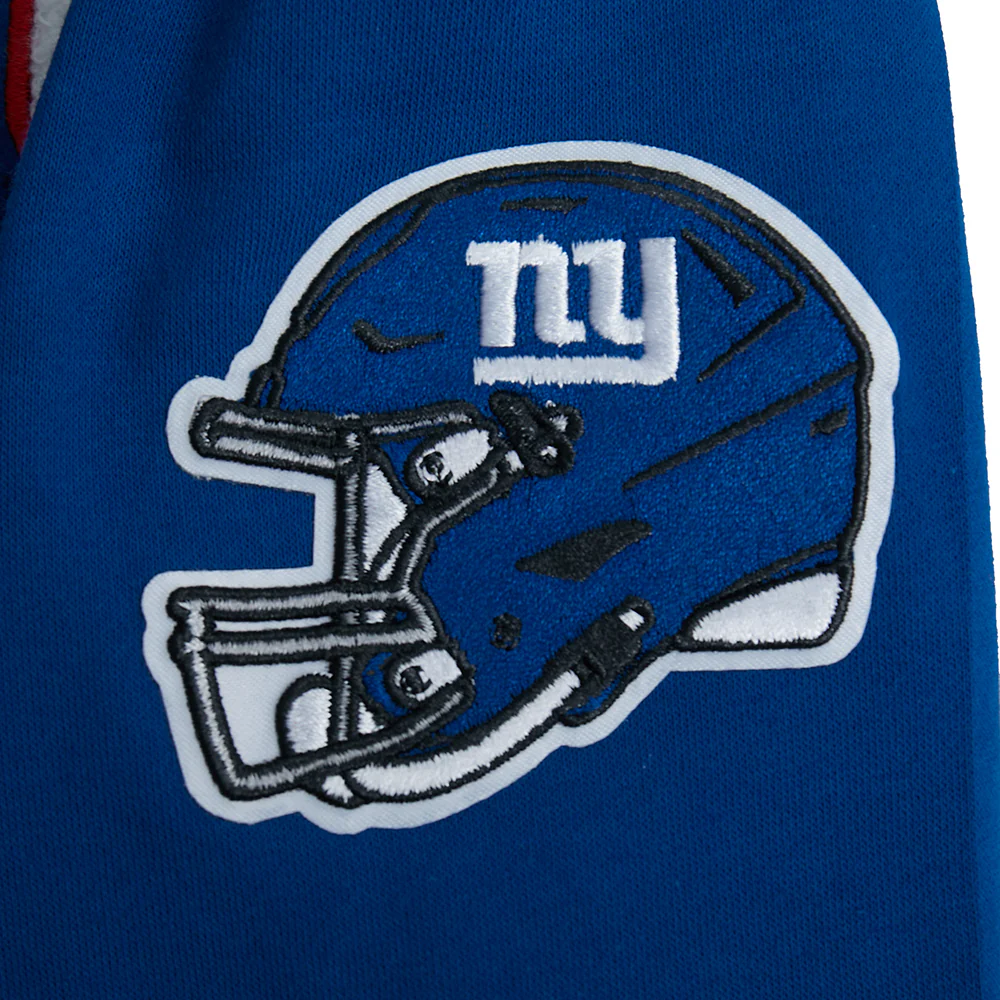NFL NEW YORK GIANTS CLASSIC LITTLE BOYS FLEECE PULLOVER HOODIE (DODGER BLUE) - Image 7