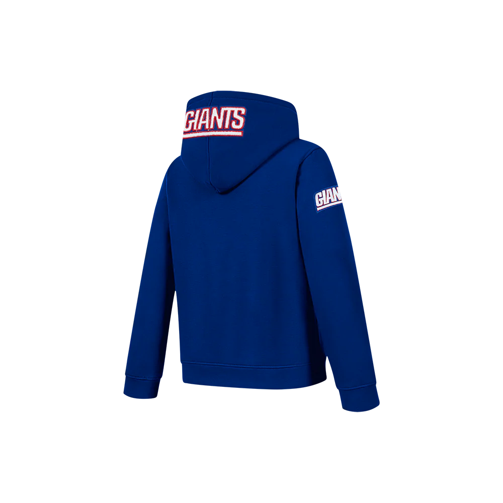 NFL NEW YORK GIANTS CLASSIC LITTLE BOY'S FLC FZ HOODIE (DODGER BLUE) - Image 4
