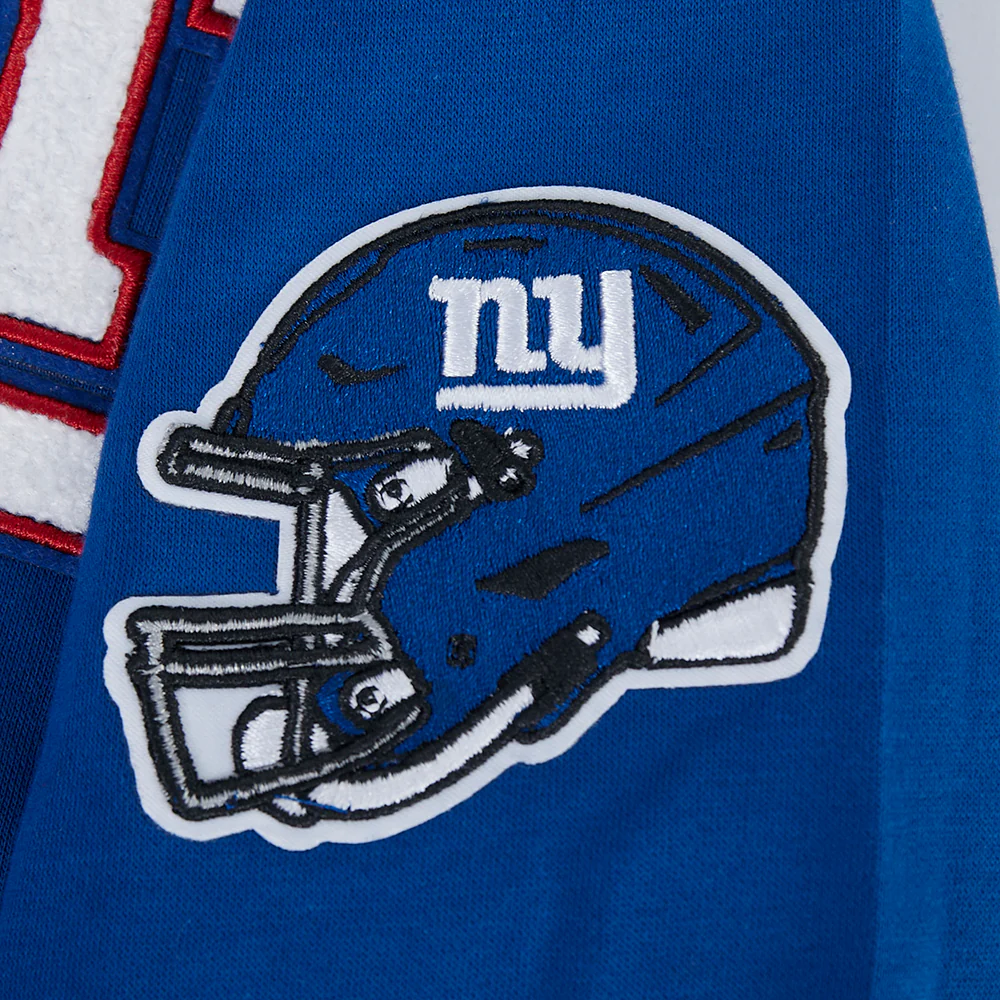 NFL NEW YORK GIANTS CLASSIC LITTLE BOY'S FLC FZ HOODIE (DODGER BLUE) - Image 6