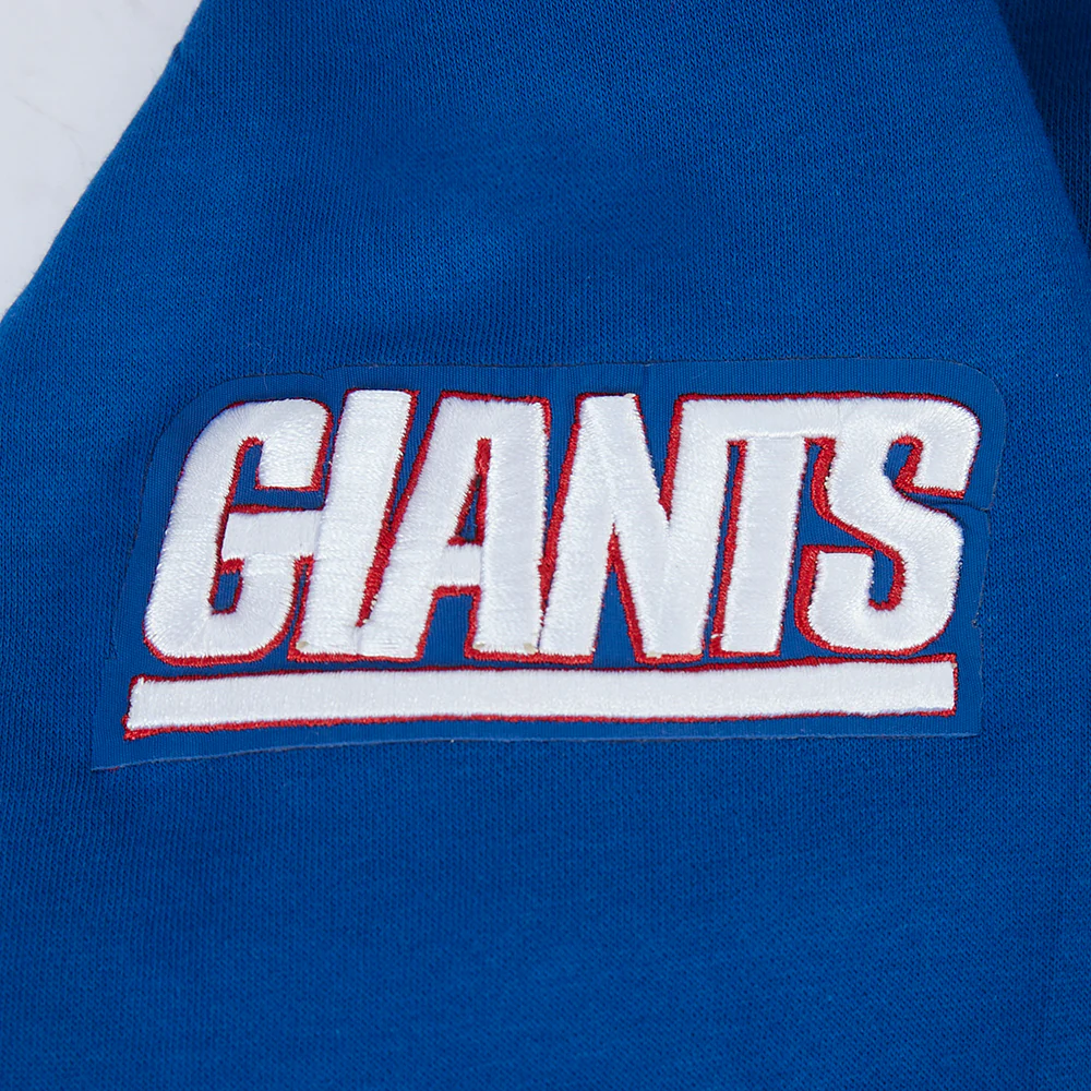 NFL NEW YORK GIANTS CLASSIC LITTLE BOY'S FLC FZ HOODIE (DODGER BLUE) - Image 7