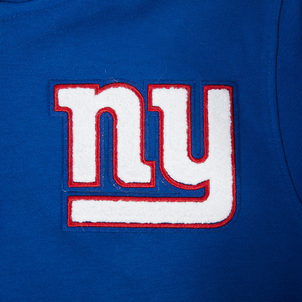 NFL NEW YORK GIANTS CLASSIC LITTLE BOY'S FLC FZ HOODIE (DODGER BLUE) - Image 8