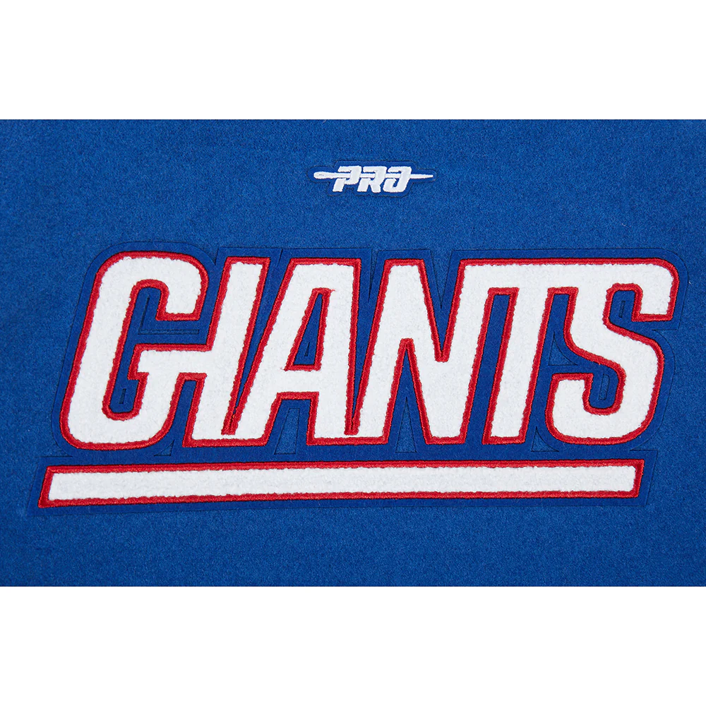 NFL NEW YORK GIANTS CLASSIC LITTLE BOYS WOOL VARSITY JACKET (DODGER BLUE/WHITE) - Image 7