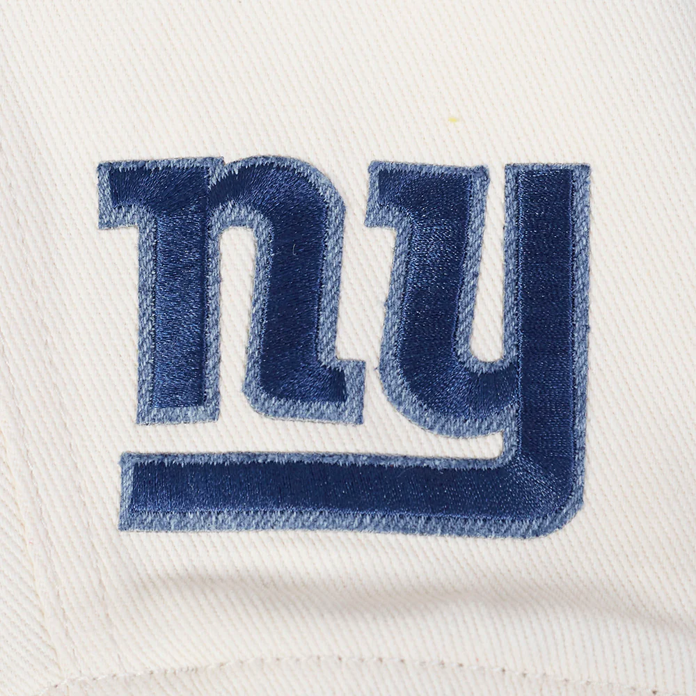 NFL NEW YORK GIANTS VARSITY BLUES WOMEN'S DENIM VARSITY JACKET (DENIM/LINEN) - Image 14