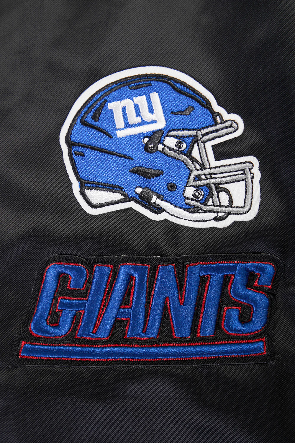 NFL NEW YORK GIANTS CLASSIC WOMEN'S SATIN JACKET (BLACK) - Image 8