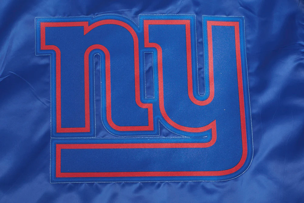 NFL NEW YORK GIANTS CLASSIC WOMEN'S SATIN JACKET (DODGER BLUE) - Image 8