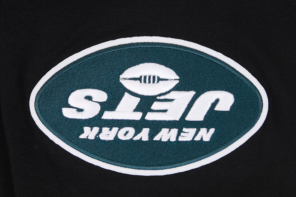 NFL NEW YORK JETS CLASSIC CHENILLE SINGLE JERSEY TEE (BLACK) - Image 5