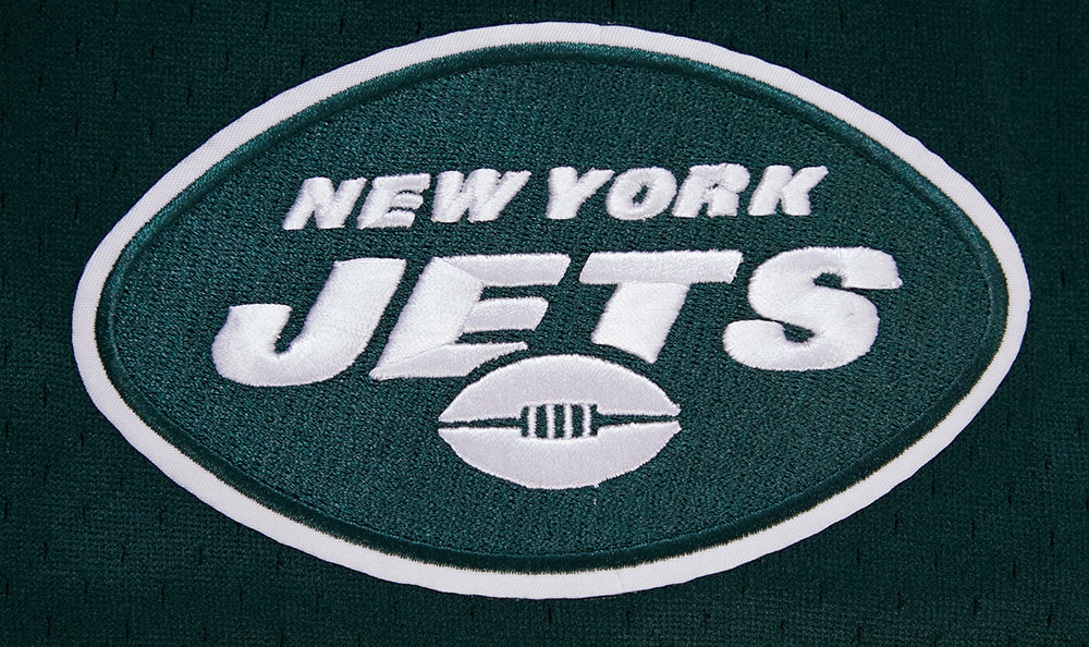 NFL NEW YORK JETS AHMAD "SAUCE" GARDNER #1 MEN'S MESH BUTTON DOWN SHIR (FOREST GREEN) - Image 6