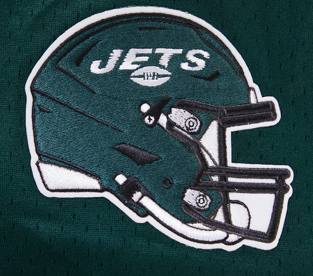 NFL NEW YORK JETS AHMAD "SAUCE" GARDNER #1 MEN'S MESH BUTTON DOWN SHIR (FOREST GREEN) - Image 7