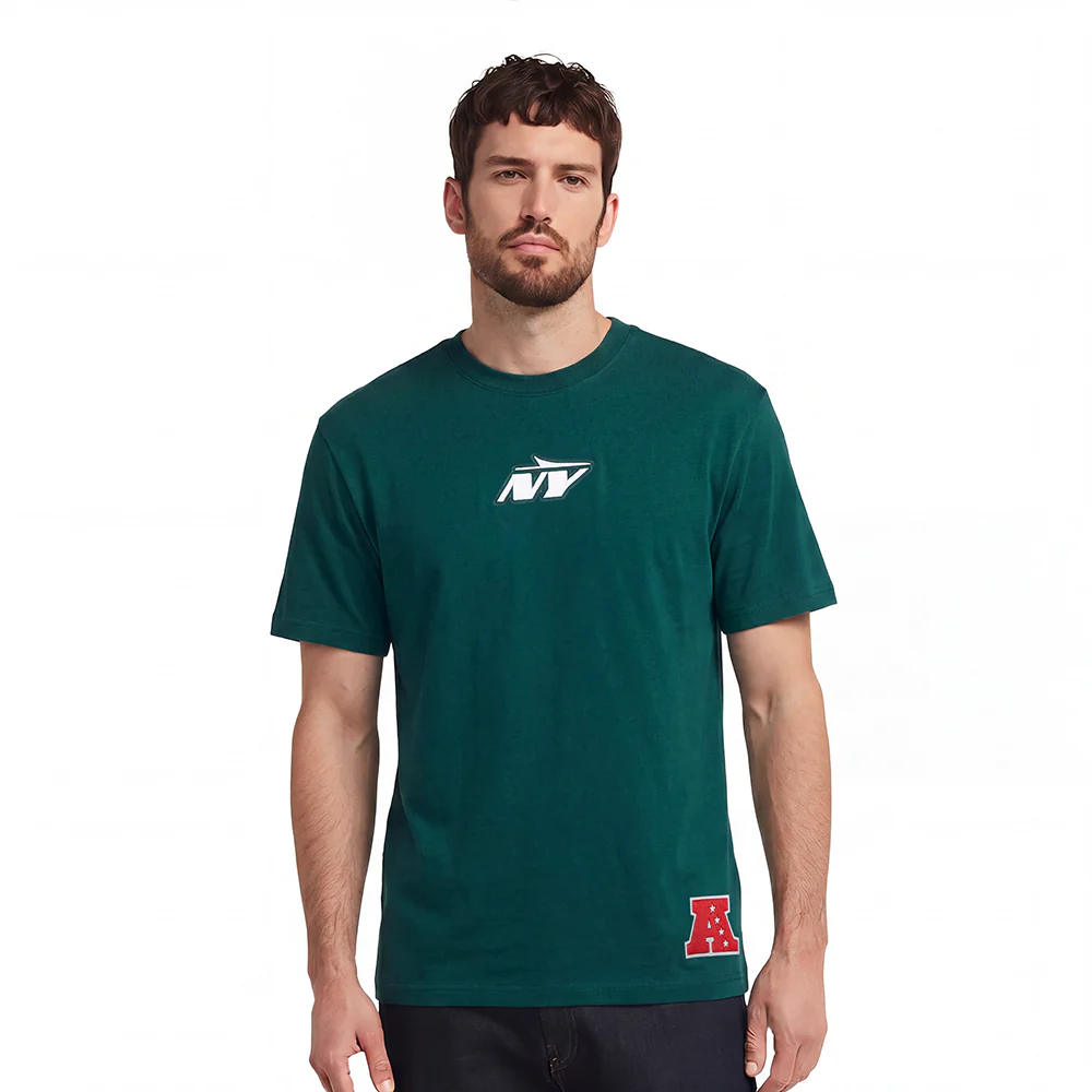 NFL NEW YORK JETS WINGSPAN MEN'S CJ DROP SHOULDER TEE (FOREST GREEN) - Image 2