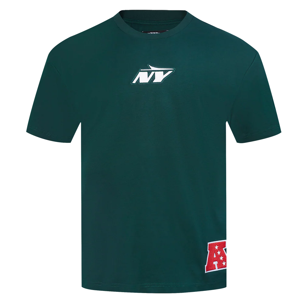 NFL NEW YORK JETS WINGSPAN MEN'S CJ DROP SHOULDER TEE (FOREST GREEN) - Image 3