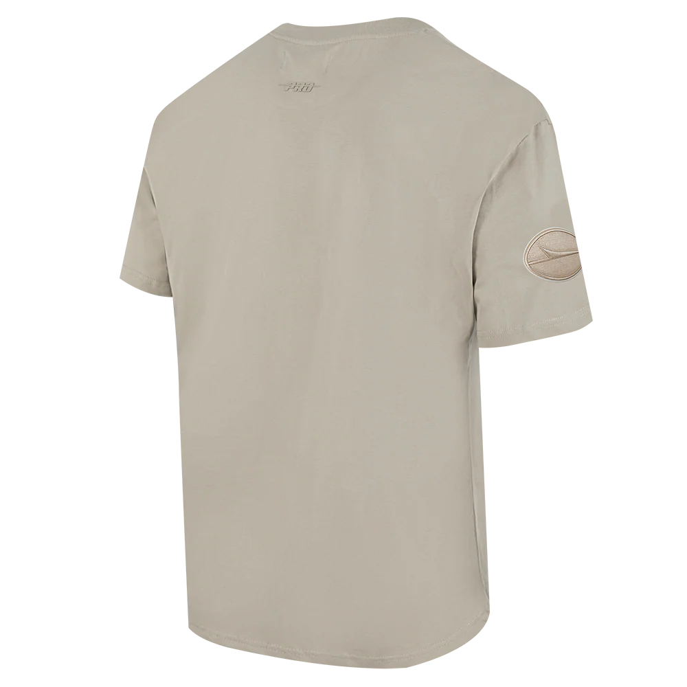 NFL NEW YORK JETS NEUTRAL MEN'S CJ DROP SHOULDER TEE (TAUPE) - Image 4