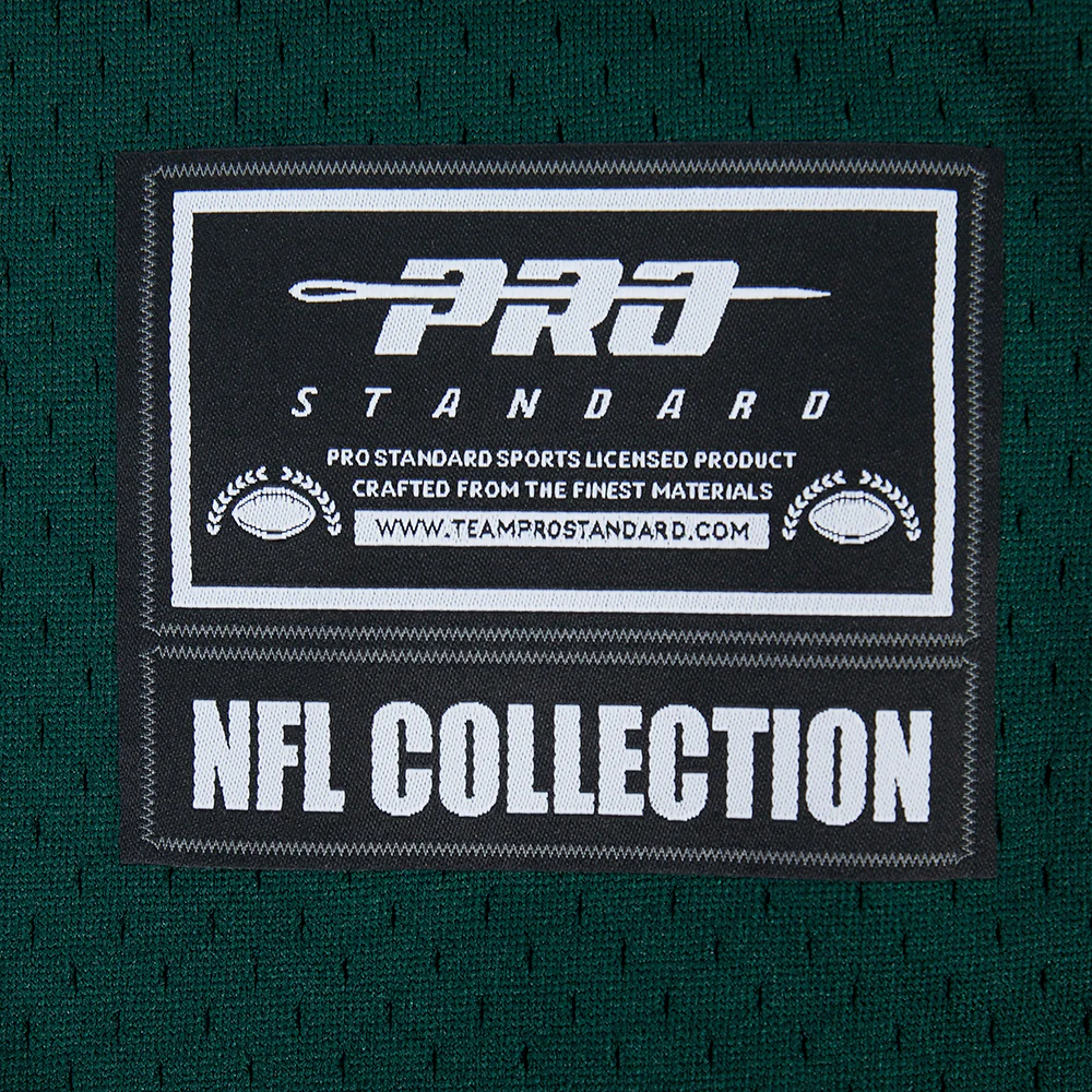 NFL NEW YORK JETS AHMAD "SAUCE" GARDNER #1 CLASSIC MESH PNN MEN'S MESH BUTTON DOWN SHIRT (FOREST GREEN) - Image 7