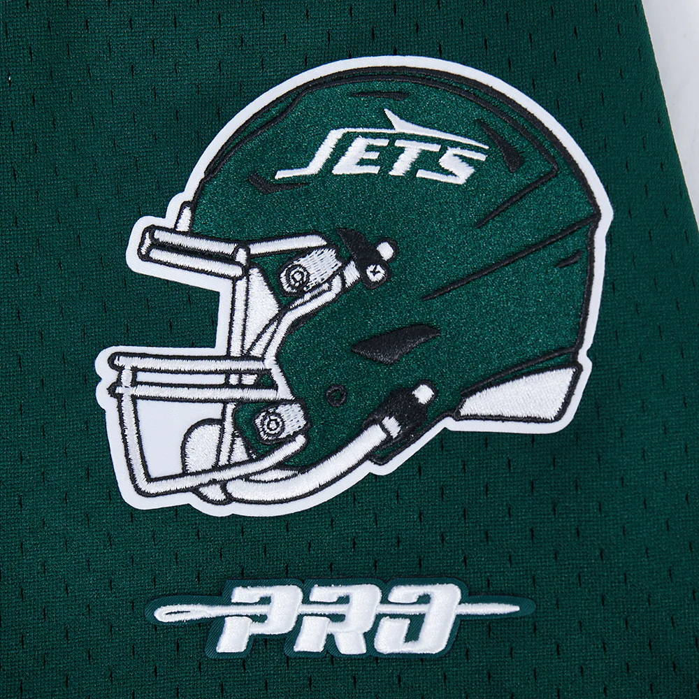 NFL NEW YORK JETS AHMAD "SAUCE" GARDNER #1 CLASSIC MESH PNN MEN'S MESH BUTTON DOWN SHIRT (FOREST GREEN) - Image 8