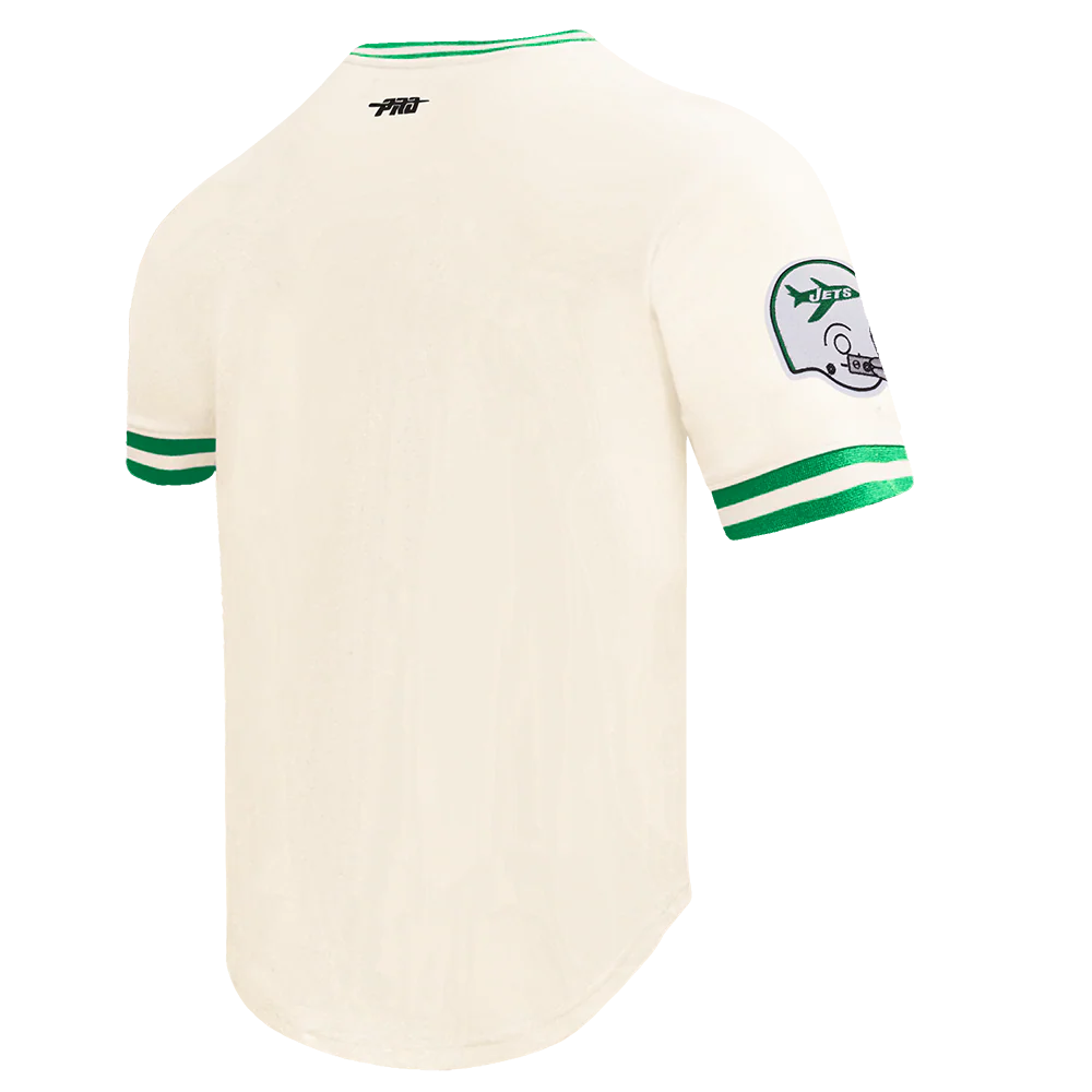 NFL NEW YORK JETS RETRO CLASSIC MEN'S TEE (EGGSHELL/ KELLY GREEN) - Image 4