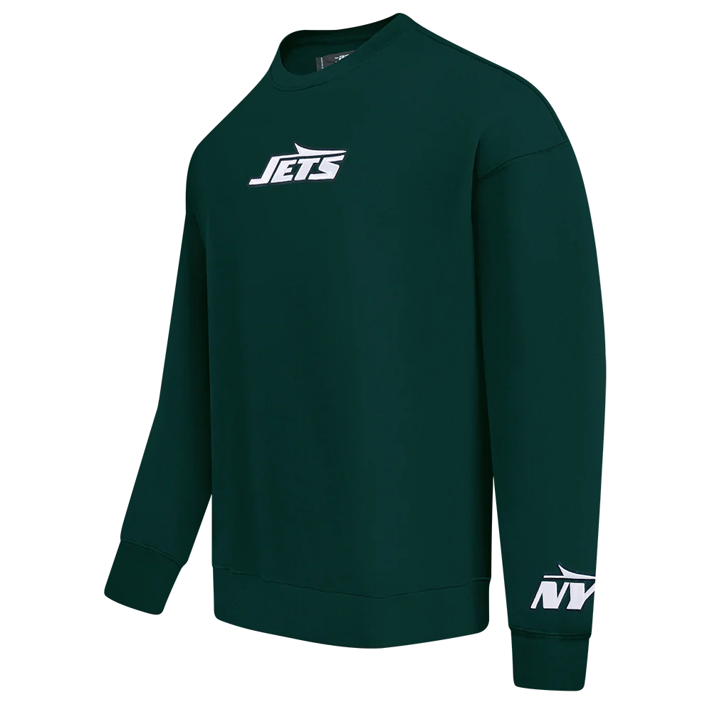 NFL NEW YORK JETS WINGSPAN MEN'S DROP SHOULDER LS TEE (FOREST GREEN) - Image 4