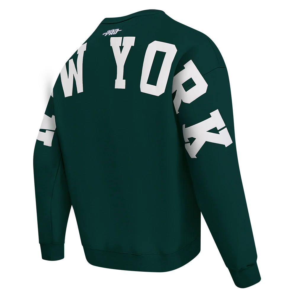 NFL NEW YORK JETS WINGSPAN MEN'S DROP SHOULDER LS TEE (FOREST GREEN) - Image 6