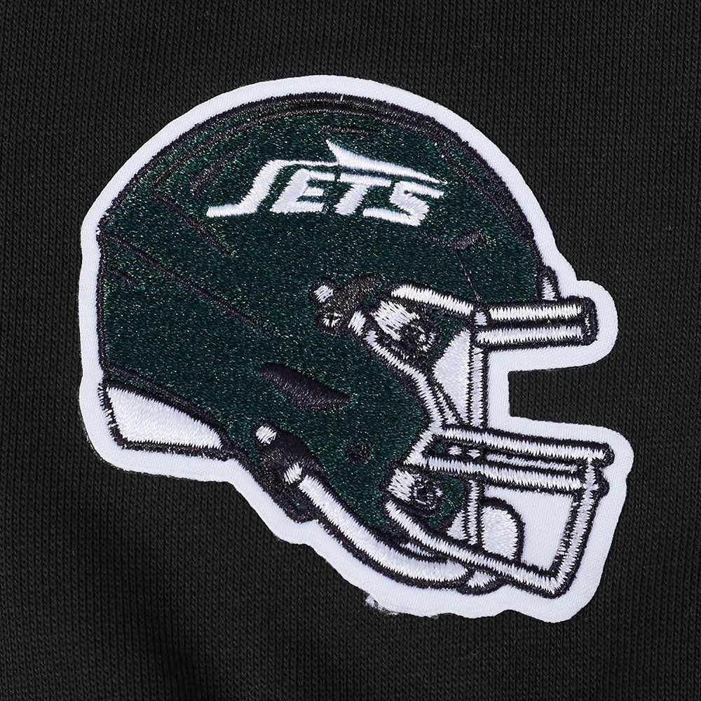 NFL NEW YORK JETS MASH UP MEN'S RIB FLC SWEATPANT (BLACK) - Image 7