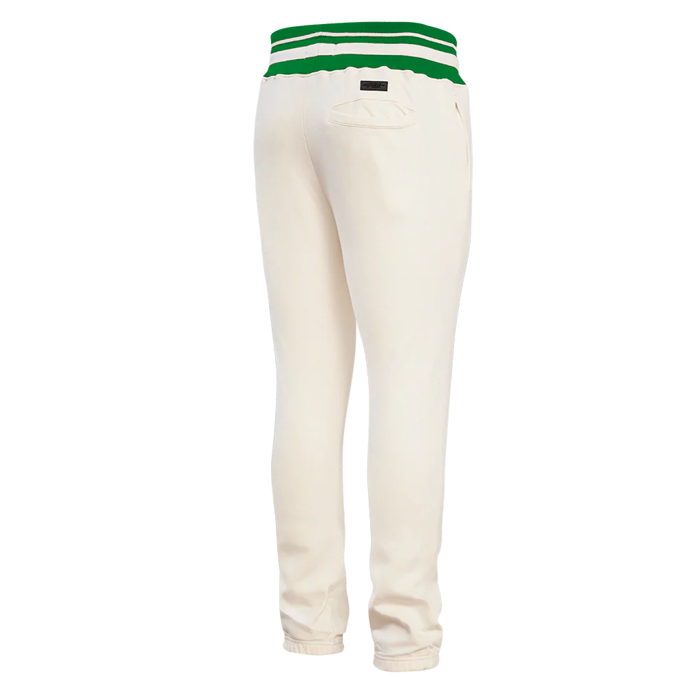 NFL NEW YORK JETS RETRO CLASSIC MEN'S SWEATPANT (EGGSHELL/ KELLY GREEN) - Image 5