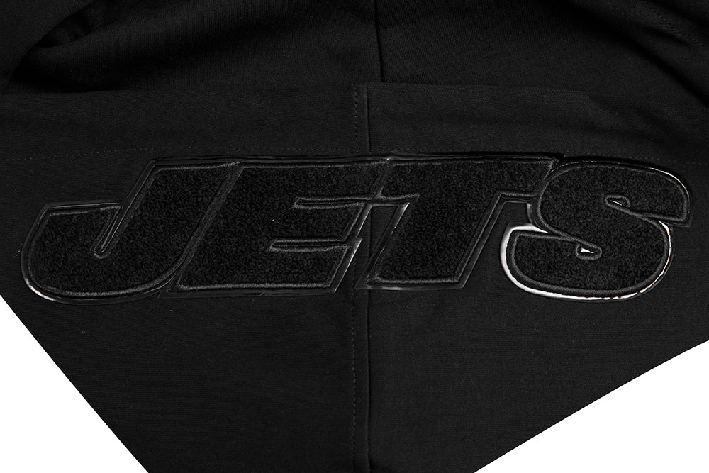 NFL NEW YORK JETS TRIPLE BLACK MEN'S DK FZ HOODIE (TRIPLE BLACK) - Image 7