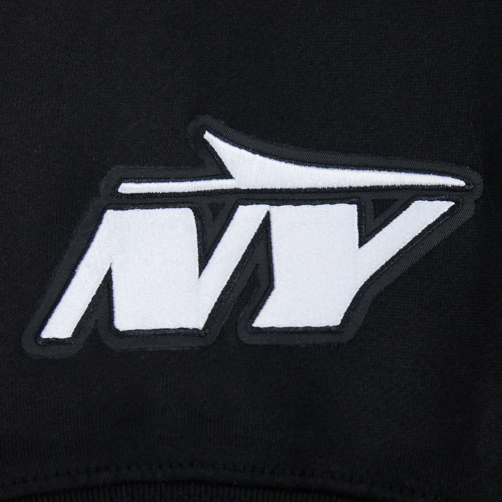 NFL NEW YORK JETS WINGSPAN MEN'S DROP SHOULDER FLC PO HOODIE (BLACK) - Image 7