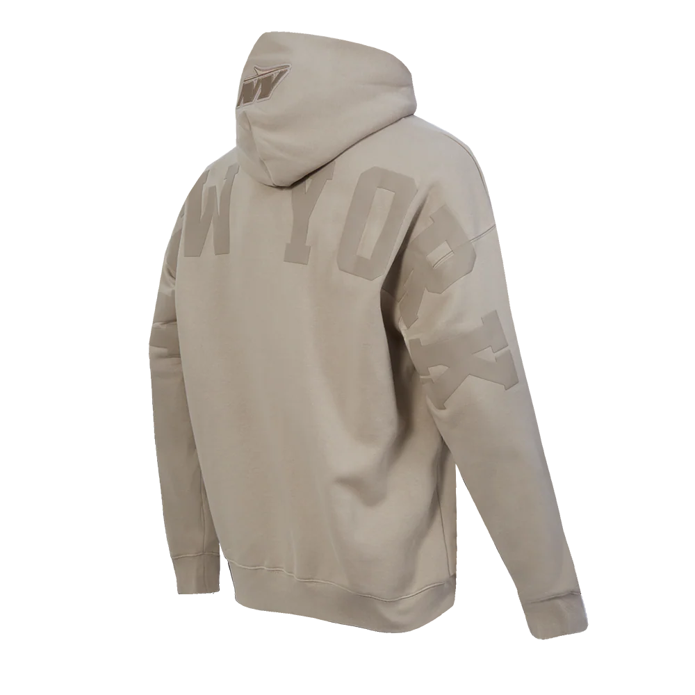 NFL NEW YORK JETS WINGSPAN MEN'S DROP SHOULDER FLC PO HOODIE (TAUPE) - Image 4