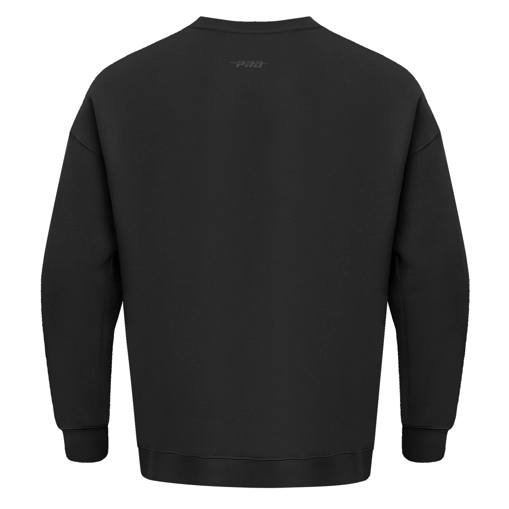 NFL NEW YORK JETS NEUTRAL DROP SHOULDER FLEECE CREWNECK (BLACK) - Image 3