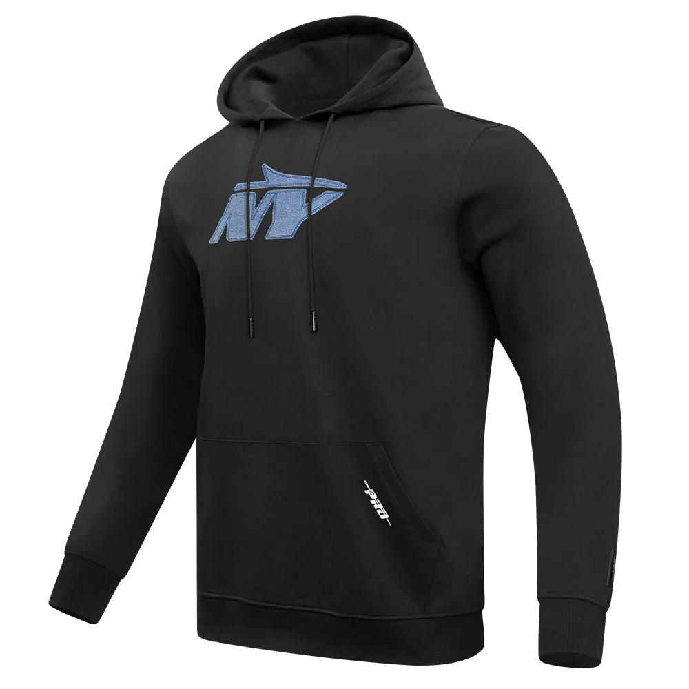 NFL NEW YORK JETS VARSITY BLUES MEN'S FLC PO HOODIE (BLACK) - Image 11