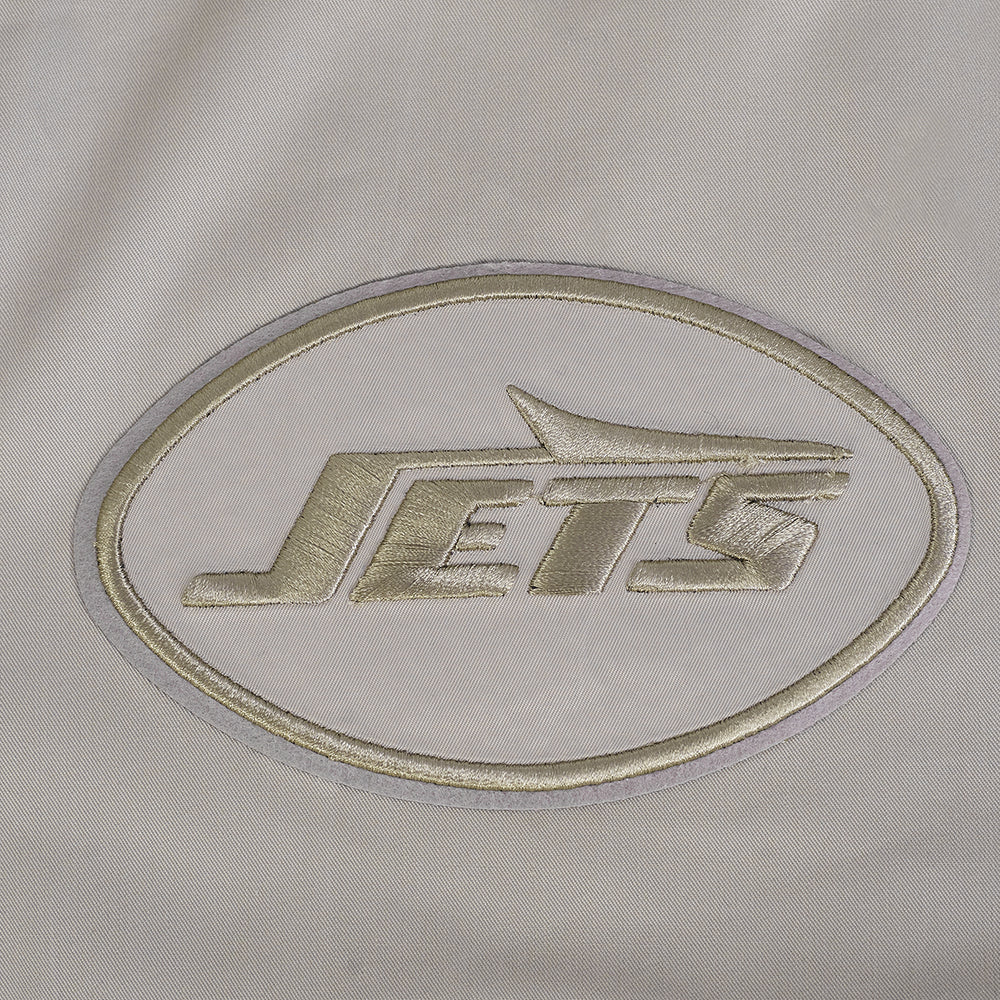 NFL NEW YORK JETS NEUTRAL MEN'S TWILL JACKET (TAUPE) - Image 5