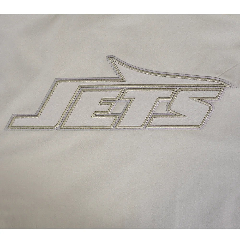 NFL NEW YORK JETS NEUTRAL MEN'S TWILL JACKET (TAUPE) - Image 6