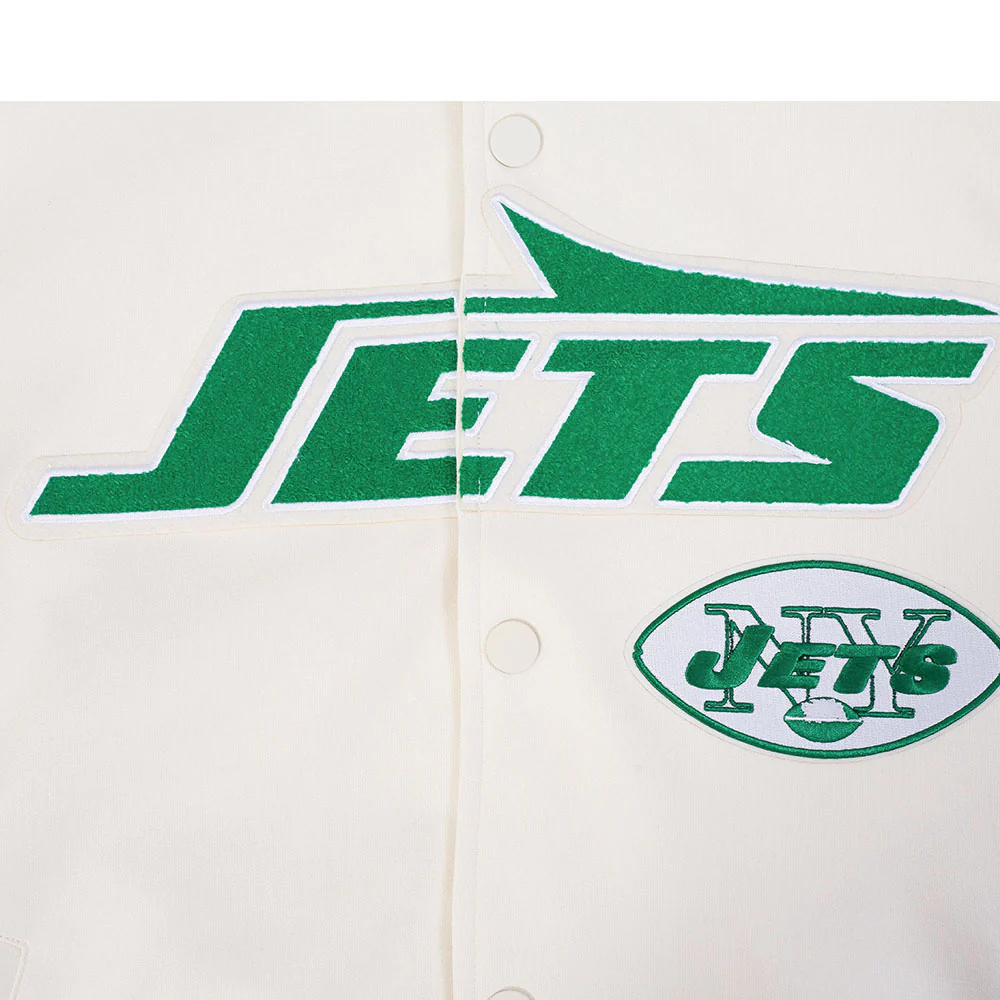 NFL NEW YORK JETS PRO GAME DAY MEN'S RETRO JACKET (EGGSHELL/TAUPE/EGGSHELL) - Image 18