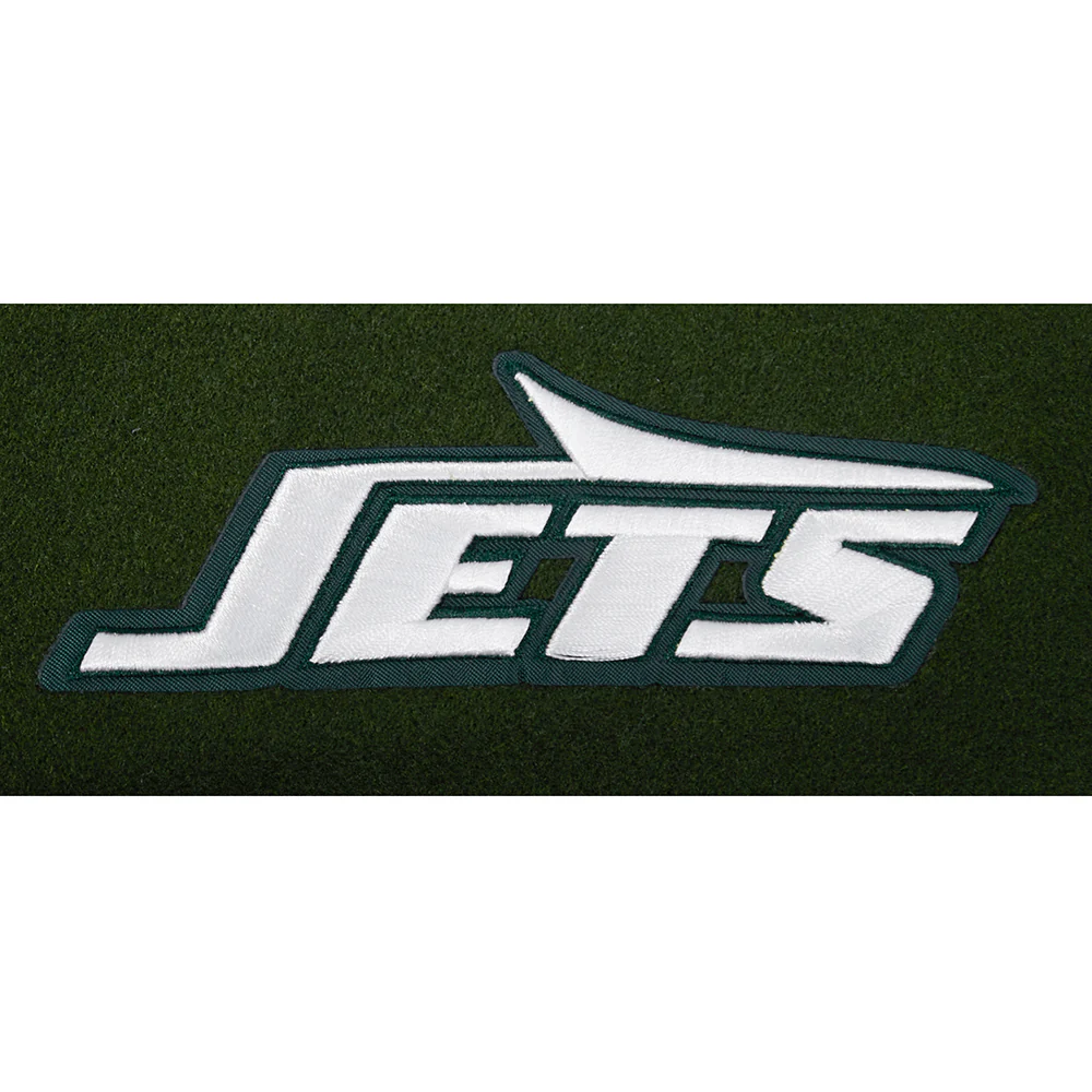 NFL NEW YORK JETS CLASSIC WOOL MEN'S VARSITY JACKET (FOREST GREEN/WHITE) - Image 17