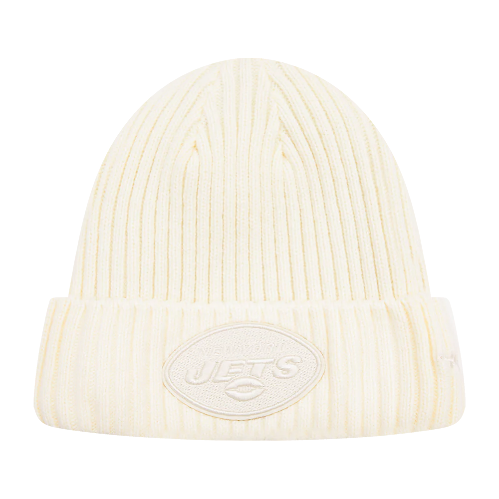 NFL NEW YORK JETS NEUTRAL BEANIE (EGGSHELL)