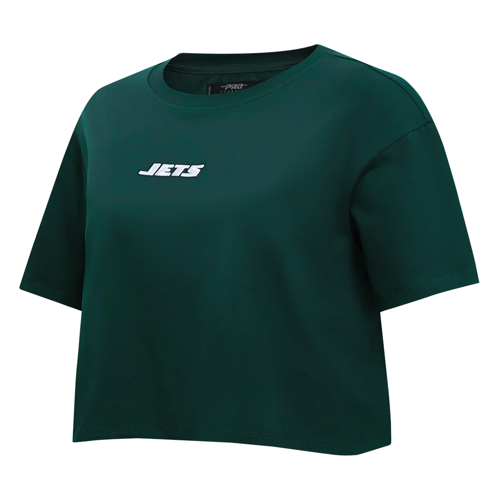 NFL NEW YORK JETS WINGSPAN WOMEN'S SJ BOXY TEE (FOREST GREEN) - Image 4