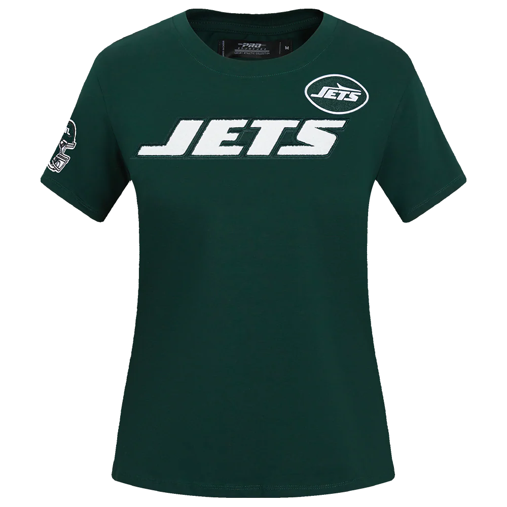 NFL NEW YORK JETS CLASSIC WOMEN'S SJ SLIM FIT TEE (FOREST GREEN)