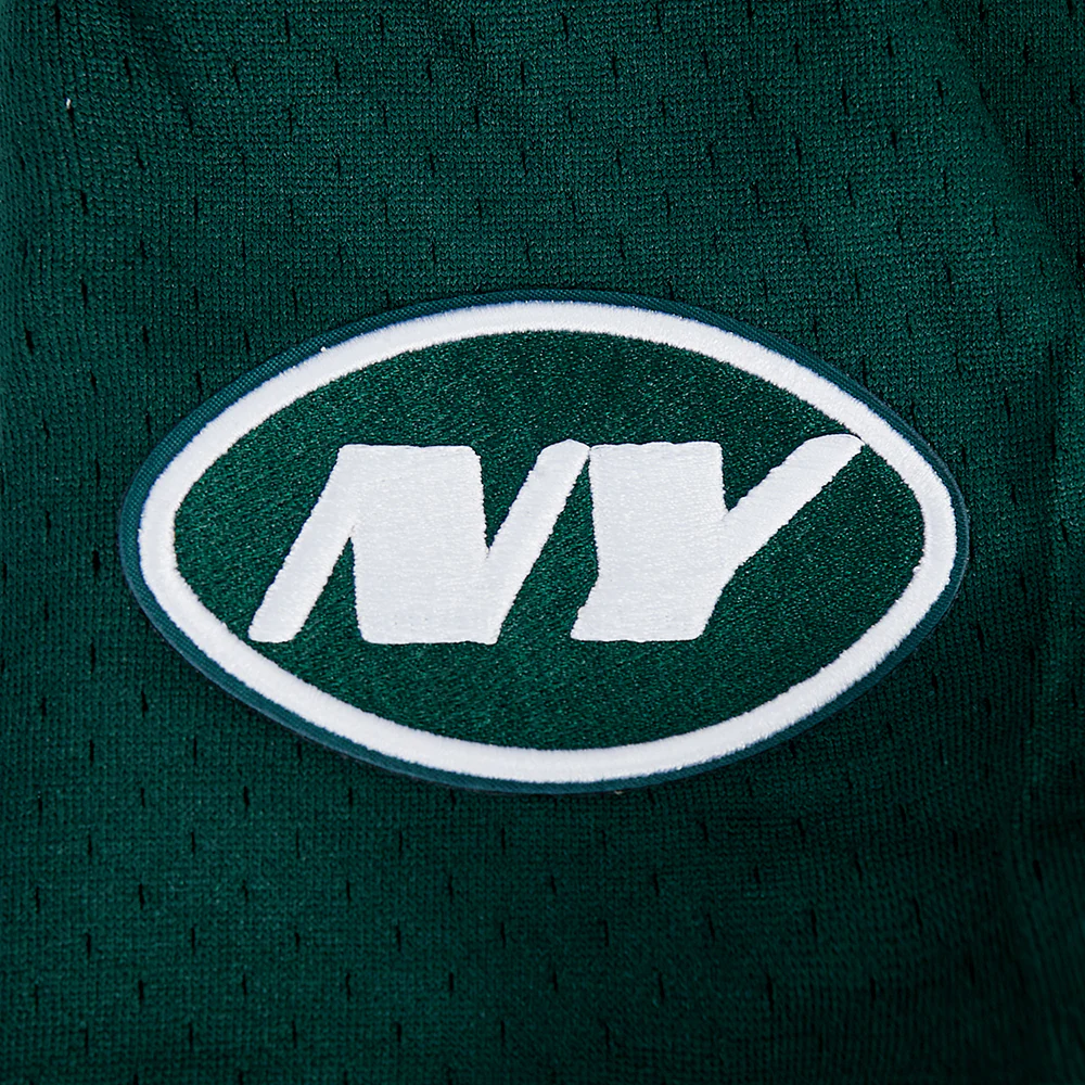 NFL NEW YORK JETS CLASSIC BIG BOY'S MESH BUTTON DOWN SHIRT (FOREST GREEN) - Image 8
