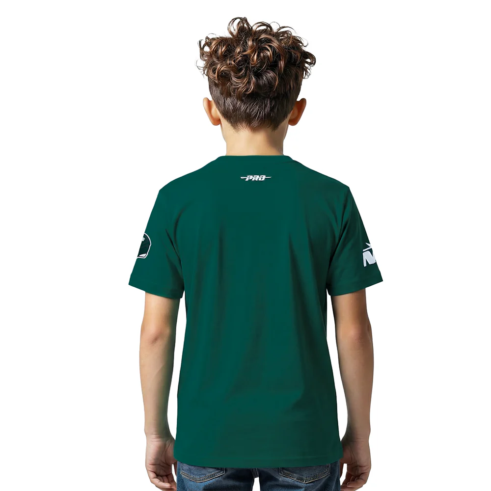 NFL NEW YORK JETS CLASSIC CHENILLE BIG BOY'S SS TEE (FOREST GREEN) - Image 2