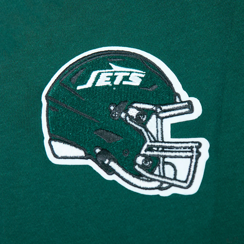 NFL NEW YORK JETS CLASSIC CHENILLE BIG BOY'S FLEECE PO HOODIE (FOREST GREEN) - Image 5