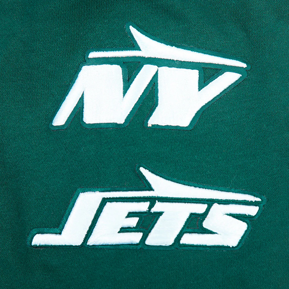 NFL NEW YORK JETS CLASSIC CHENILLE BIG BOY'S FLEECE PO HOODIE (FOREST GREEN) - Image 6